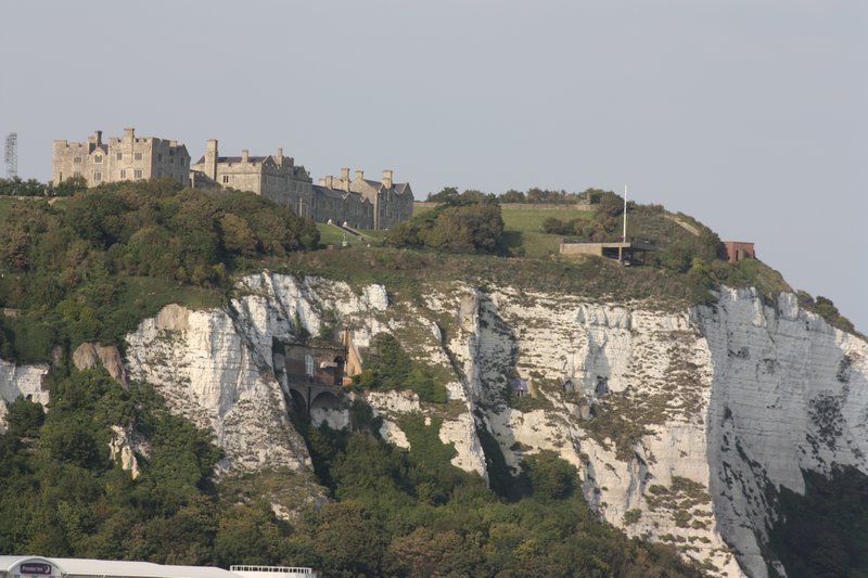 White Cliffs and the Castle Dover