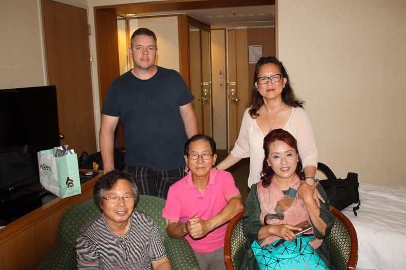 Meeting family, Hyeyoung's mom and dad, in Busan.