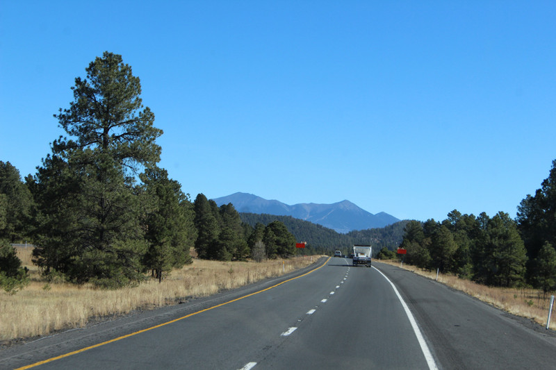 road through Flagstaff