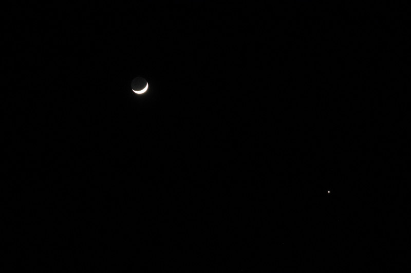 moon and Venus
