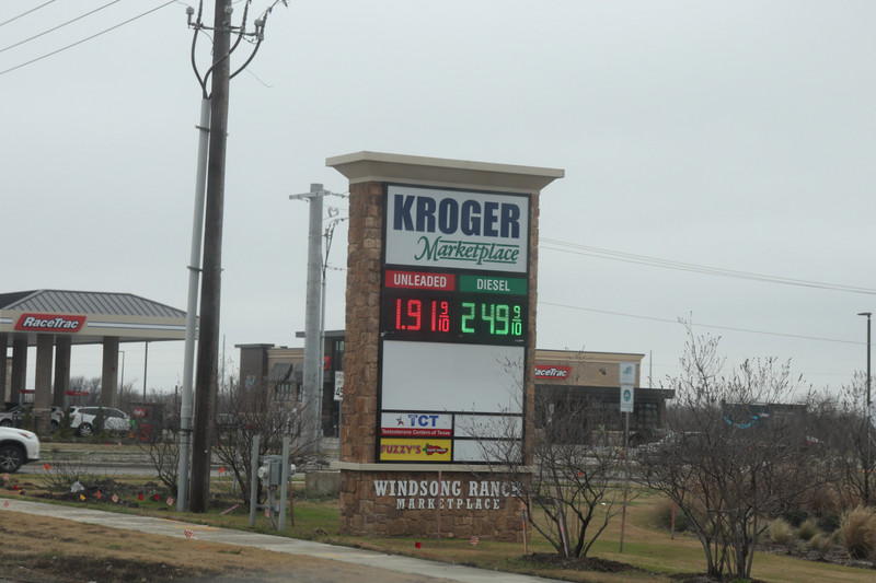 the price of gas   Hooray!