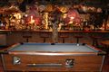 their pool table, note the lamps