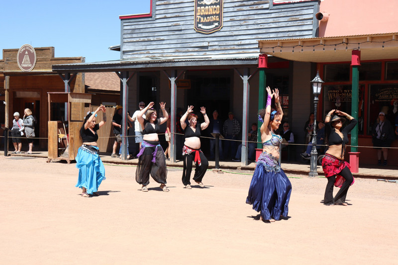 belly dancers in the street