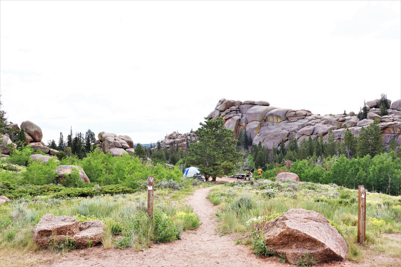 campsites scattered throughout