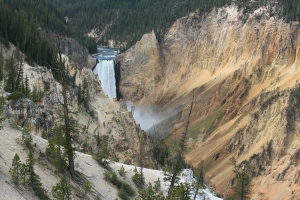 Yellowstone Falls and canyon