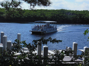 pontoon boat for river cruise