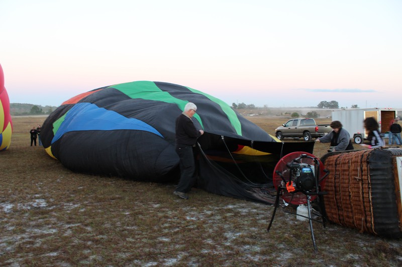 blowing air in our balloon