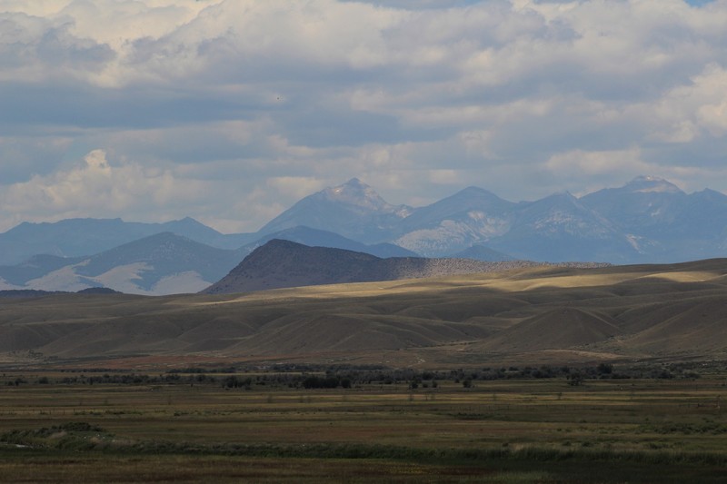 Pioneer Mountains in the distance