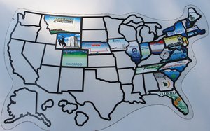 all the states I've camped in before this trip