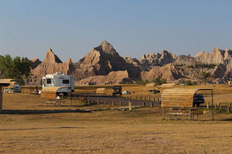 campground in the Badlands