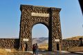 The Roosevelt Arch at the North entrance to Yellowstone