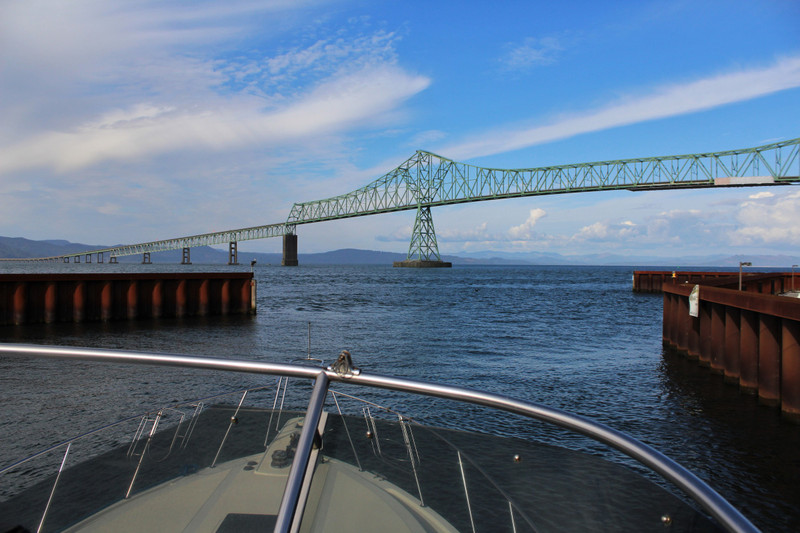 into the Columbia River
