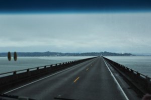 start of the 4 mile bridge from WA to OR over the Columbia River