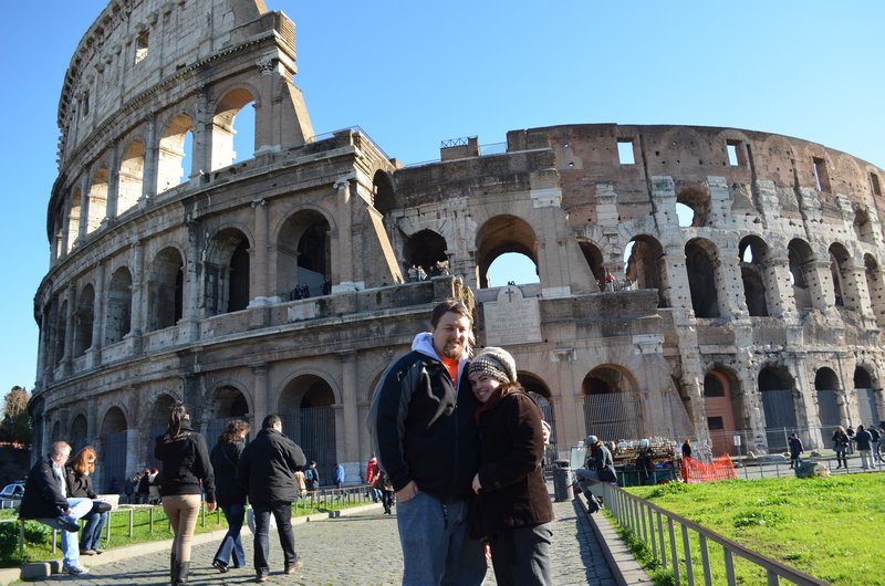 Gina and I at the Colosseum