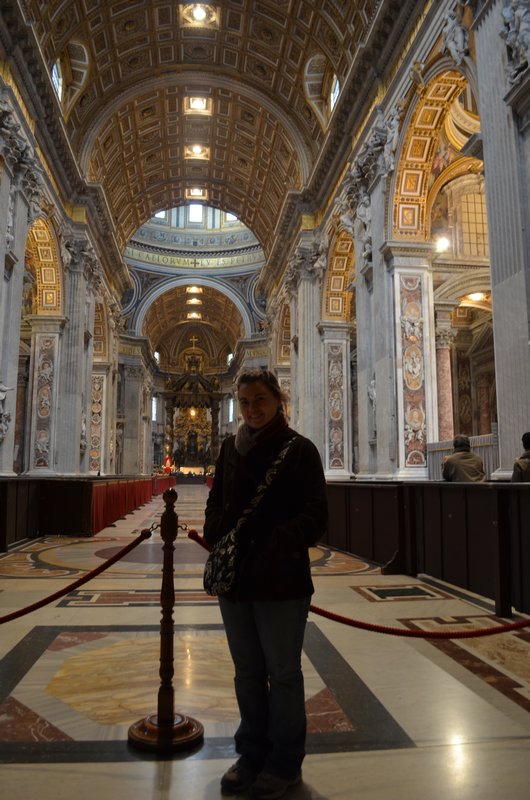 Gina in St. Peter's Basilica
