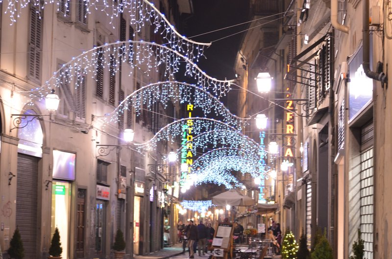 Lights on Borgo San Lorenzo