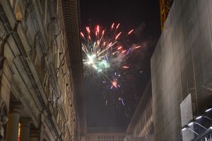 Fireworks over the Uffizi