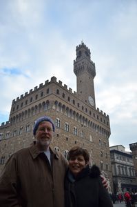 Mom and Dad in Piazza Della Signoria