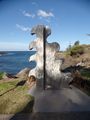 Sculpture depicting waves at South Kiama