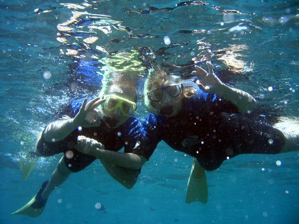 Us snorkelling!