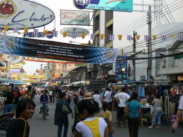 The famous Khao San Road, Bangkok