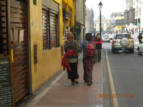Hippies in Central Lima