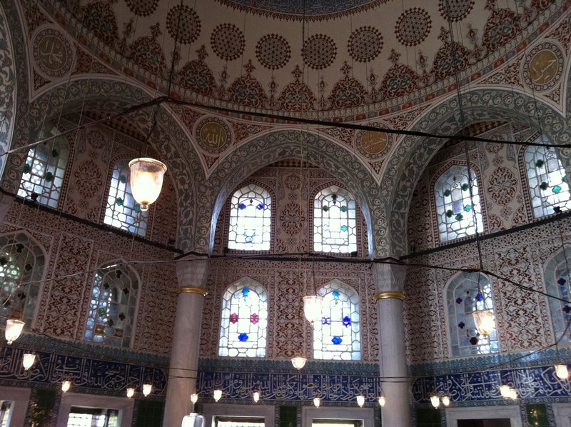 Inside mausoleum
