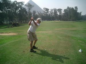 Ted Golfing at the Mena House Oberoi