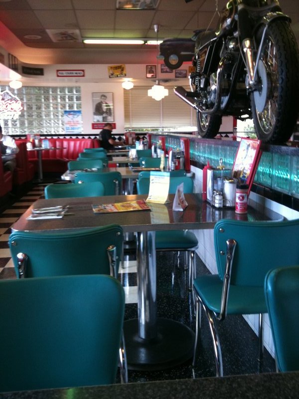 Diner Tables and Motorbike