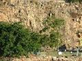 Guy climbing Kangaroo Point Cliffs