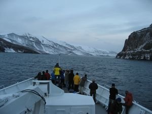 Entering the Crater: Deception Island