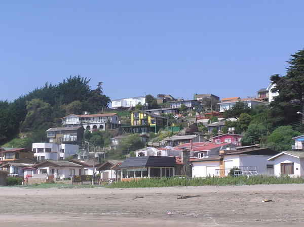 Climbing beach-side housing