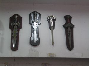 Ornate sword shop