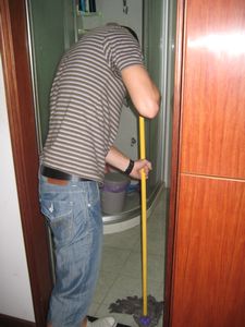 Balazs mopping