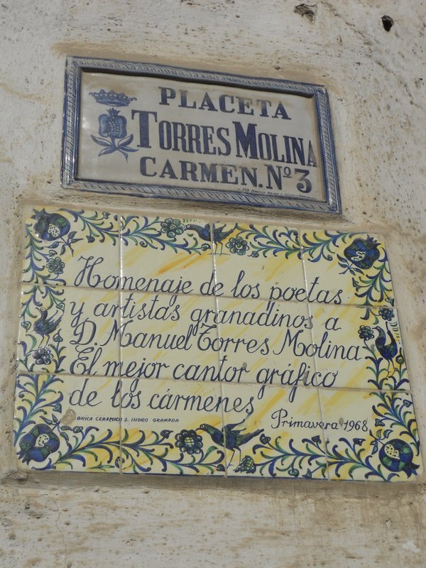 Dedication from poets and artists in Granada to Manual Corres Molina