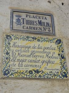 Dedication from poets and artists in Granada to Manual Corres Molina