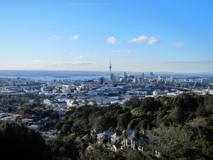 View of city from Mt Eden