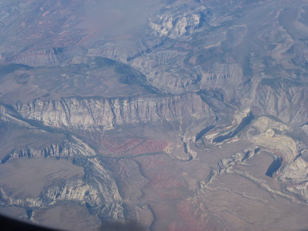 Huge canyons over Utah