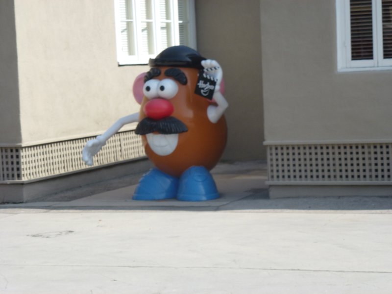 Giant Mr Potato Head at the Hasbro office