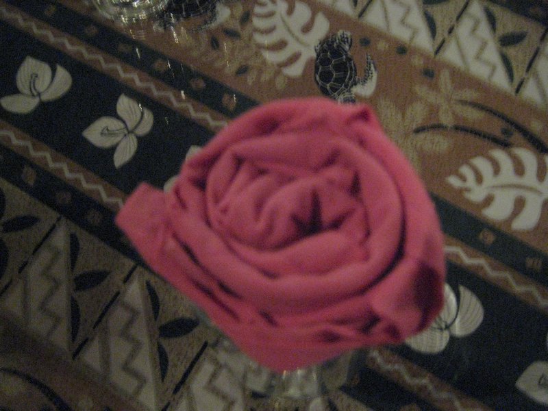 napkin rose