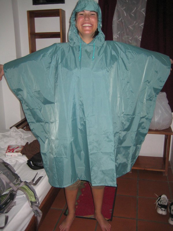It decided to rain on Saturday... so I whipped out my trusty poncho!