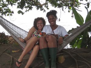 Annamarie and Nneka in a sweet hammock