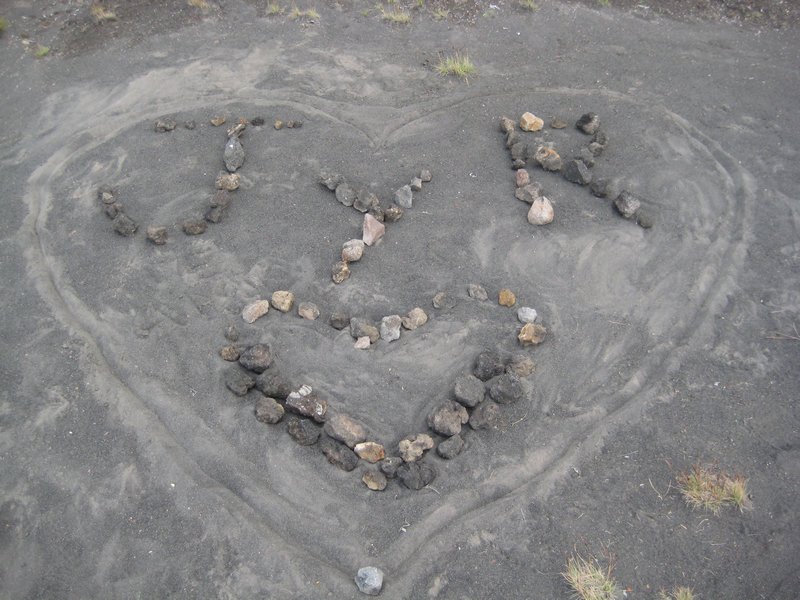 the volcano is a popular place for lovers to visit