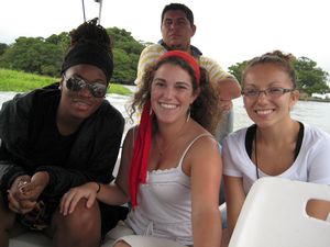 Nneka, Anna, and I on the boat