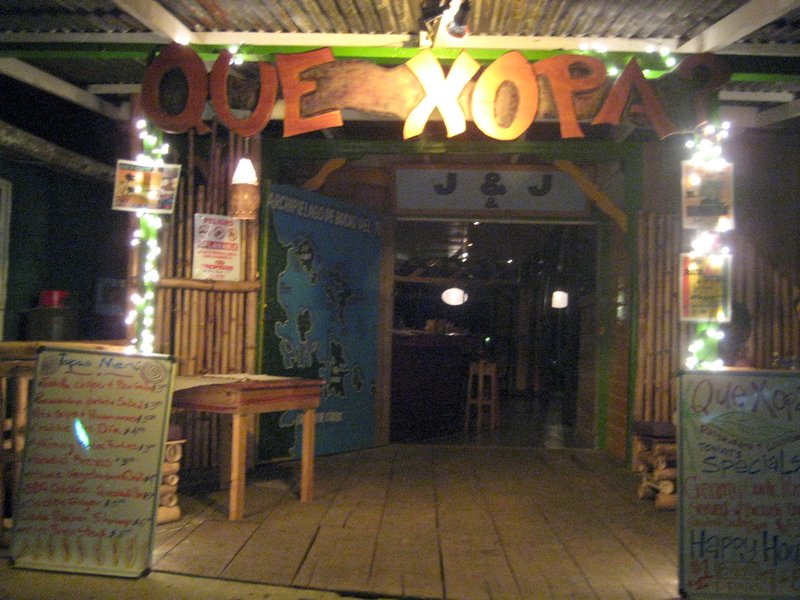 where we had dinner our last night in Bocas