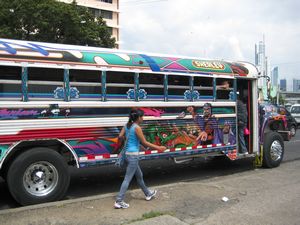 Panama buses are too cool