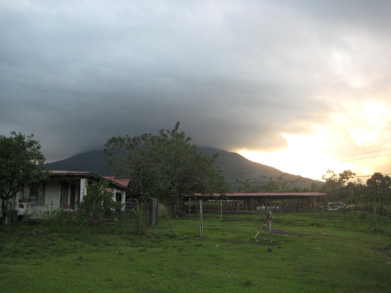 View of Maria's house and Voclan Arenal
