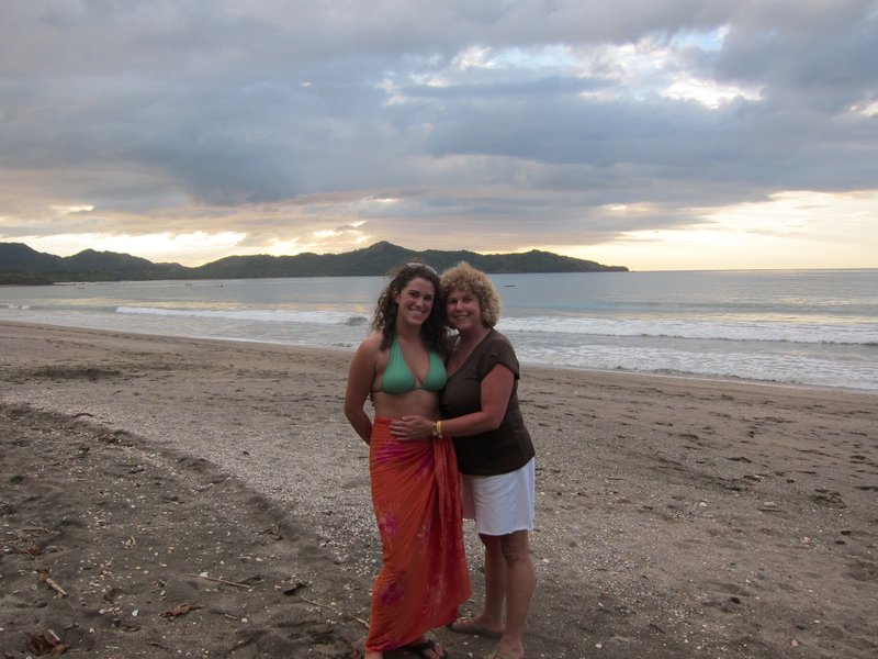 Mom and I on Playa Brasalitos