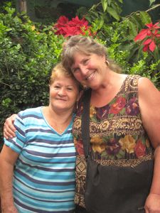 Aunt Cheryl and her Host mom in Nicoya