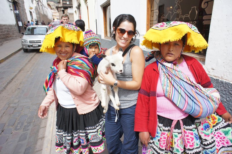 Me with some of the colourful locals